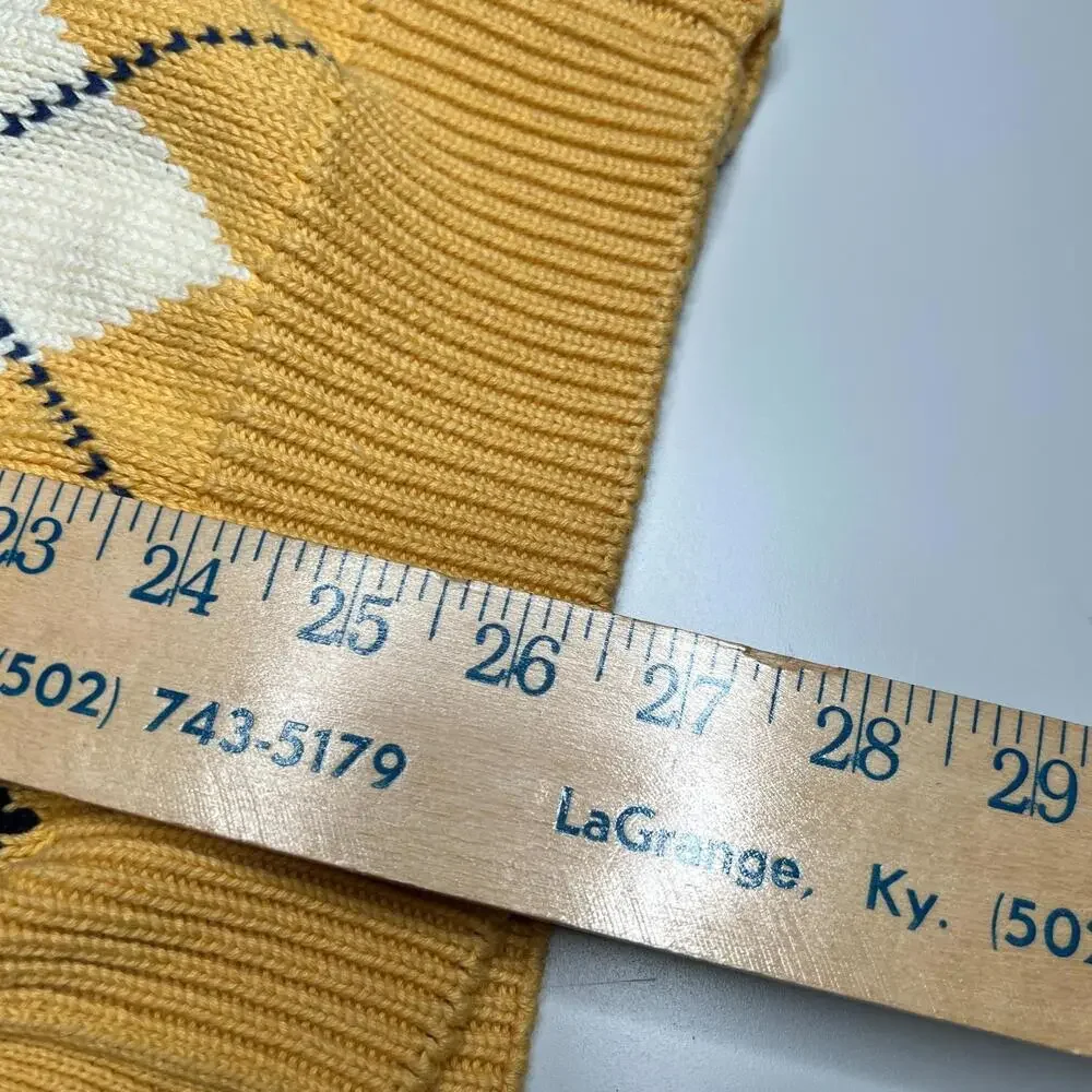 Woods & Gray Sweater Vest Men’s L Tartan Plaid VTG 90s Tennis V-Neck Golf Preppy - Picture 4 of 9